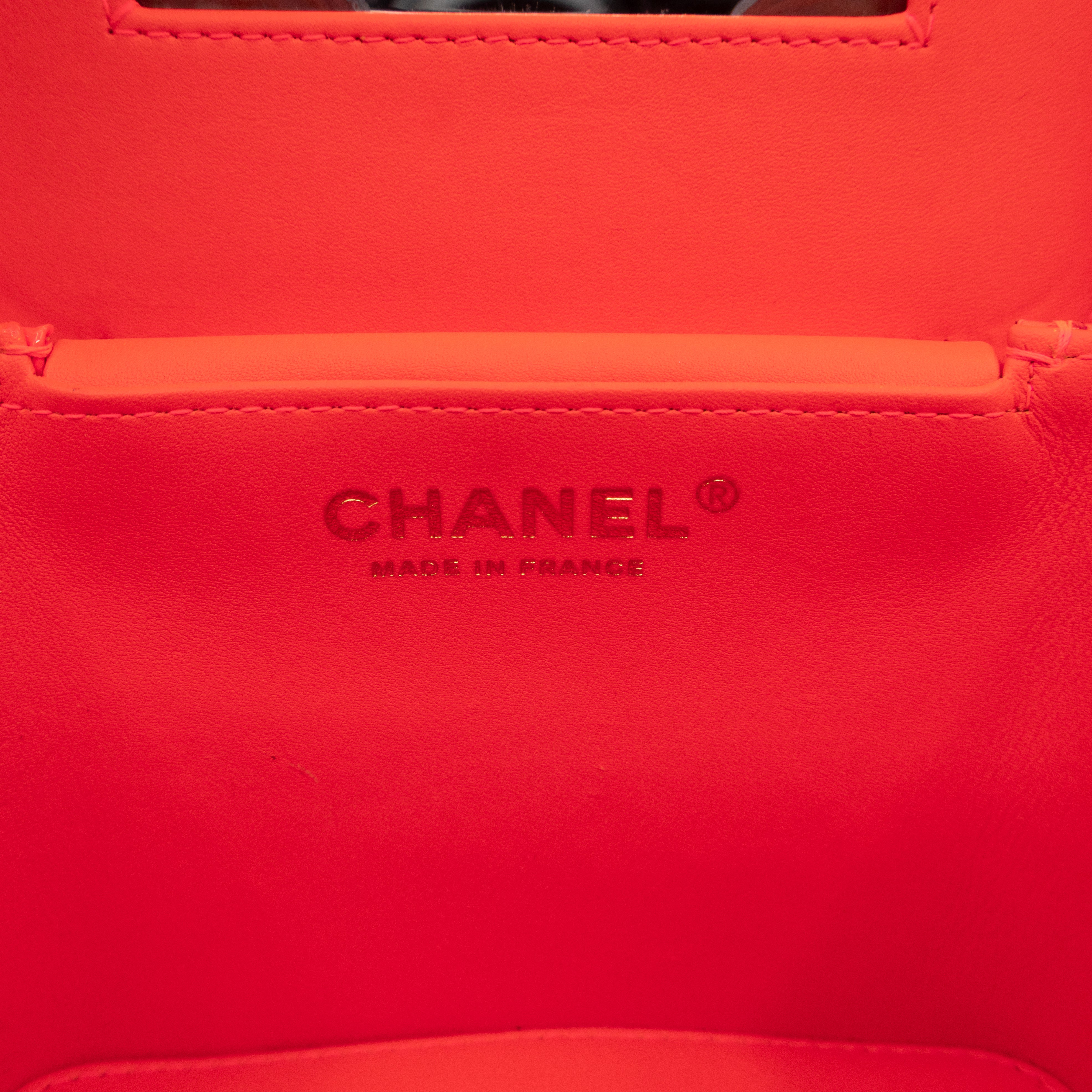 Vanity Case Minaudiere Pink Patent Leather