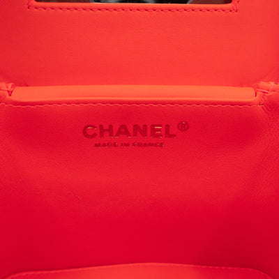 Vanity Case Minaudiere Pink Patent Leather