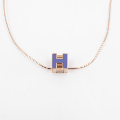 Cage d'H Pendant Necklace Parme Enamel