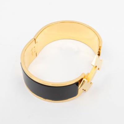 Clic Clac H Bracelet PM Black & Gold