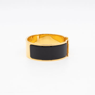 Clic Clac H Bracelet PM Black & Gold