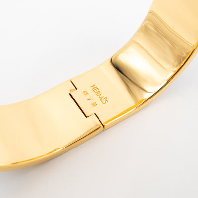 Clic Clac H Bracelet PM Black & Gold