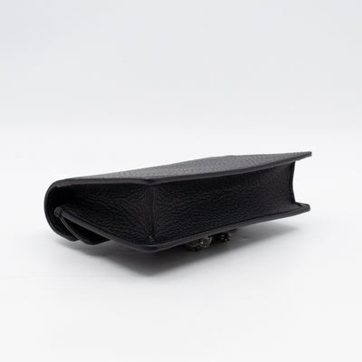 Dionysus Super Mini Black Leather