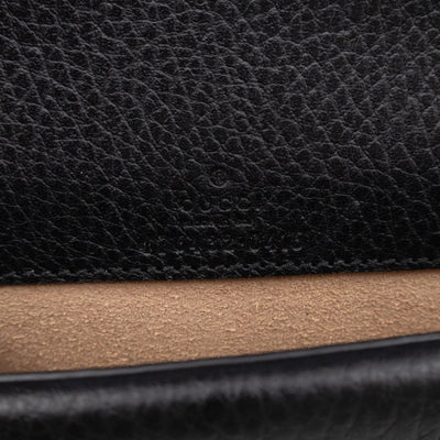 Dionysus Super Mini Black Leather