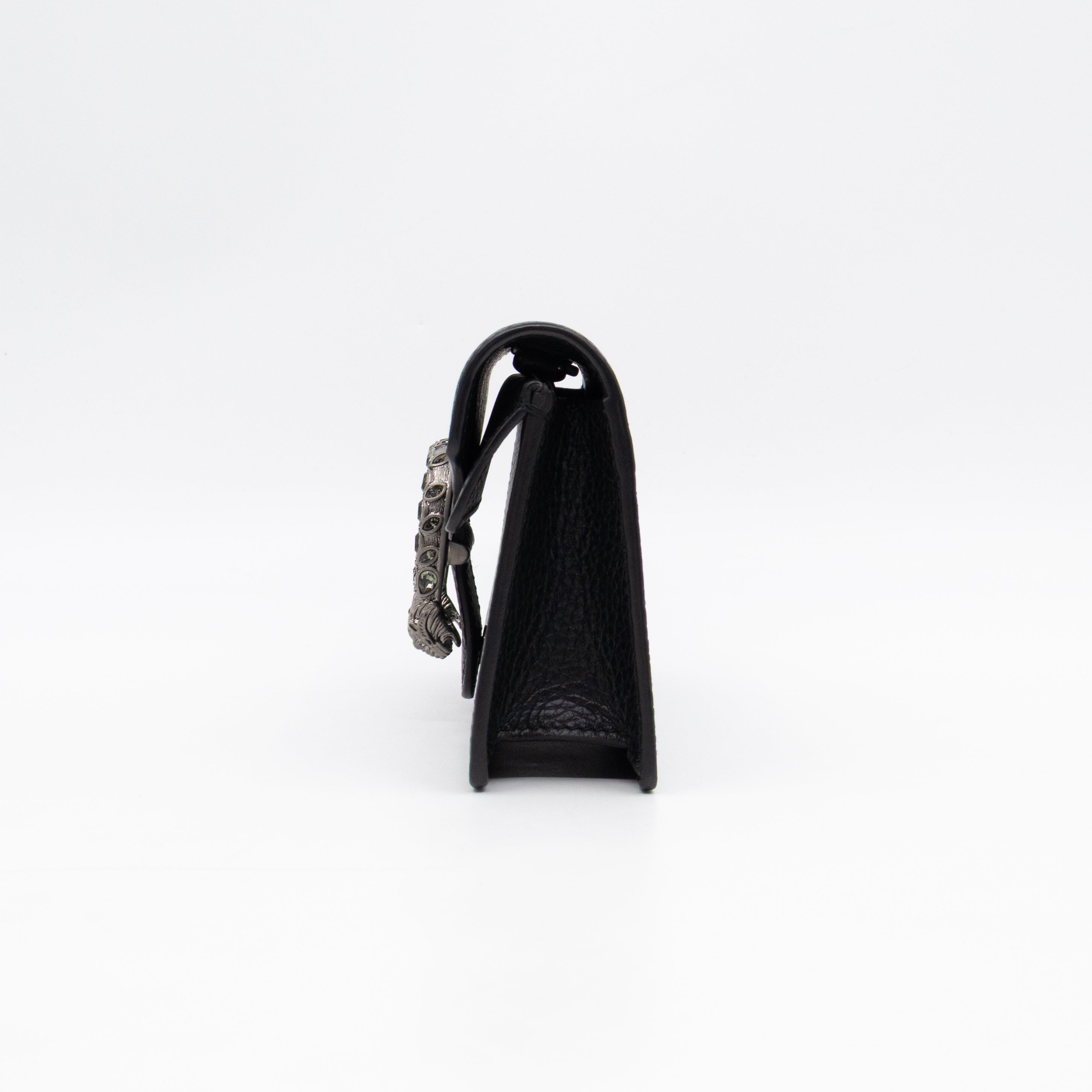 Dionysus Super Mini Black Leather