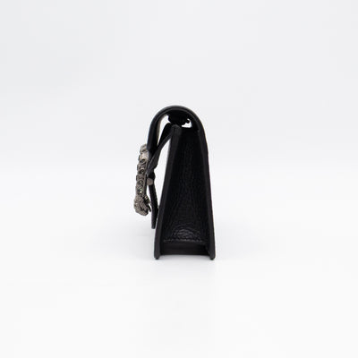 Dionysus Super Mini Black Leather