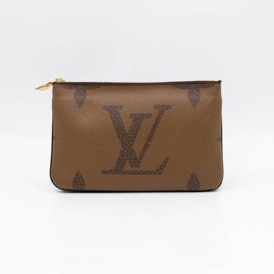 Double Zip Pochette Monogram Giant Reverse