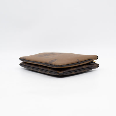 Double Zip Pochette Monogram Giant Reverse