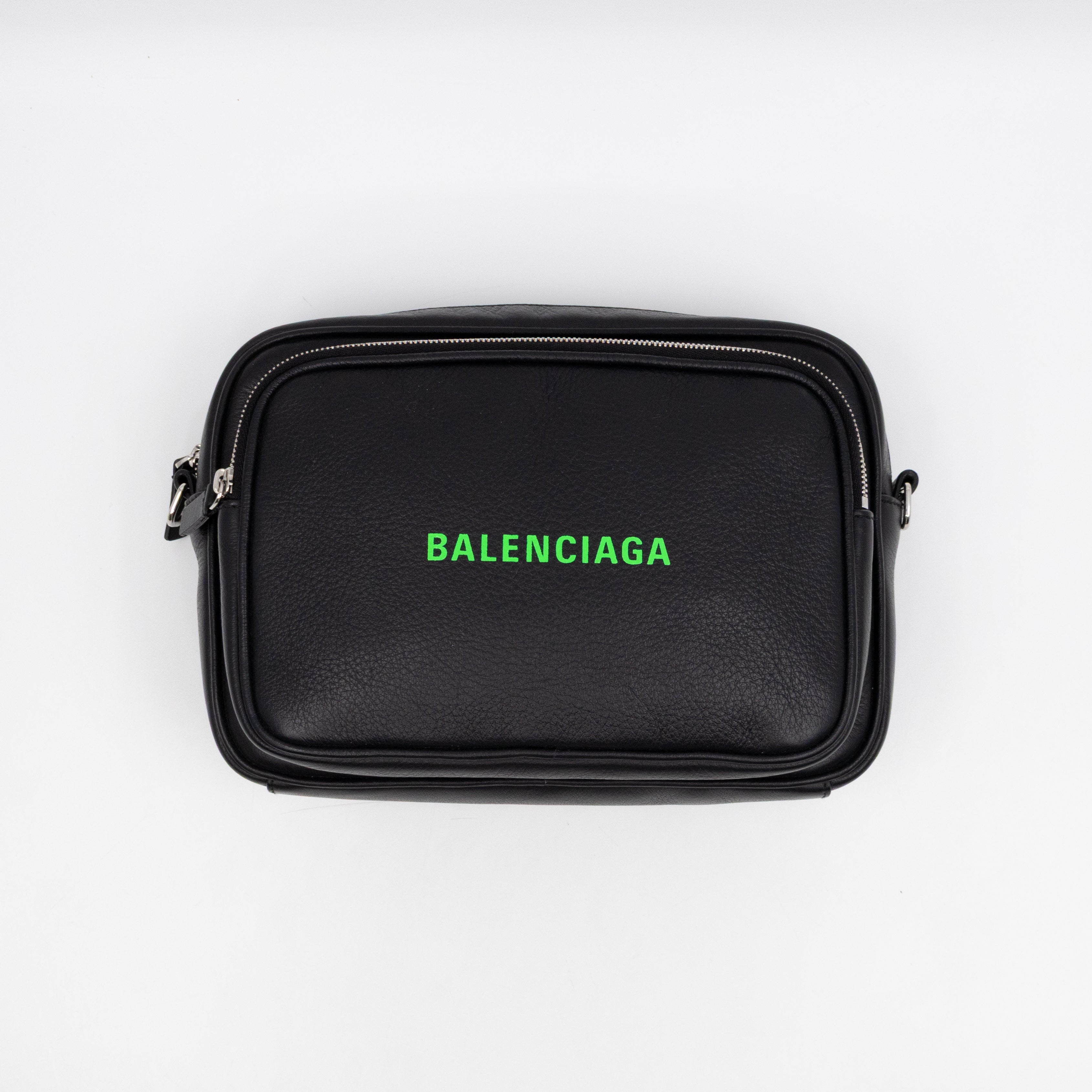Everyday Crossbody Bag Black Leather