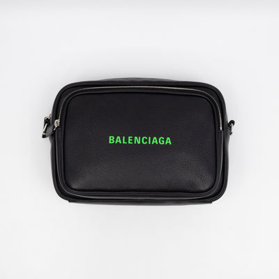 Everyday Crossbody Bag Black Leather