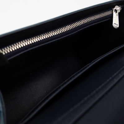 Miss Dior Promenade Wallet on Chain Royal Blue Patent Leather