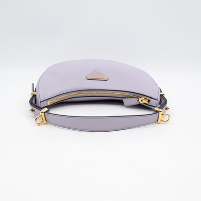 Arque Small Shoulder Bag Lilac Leather