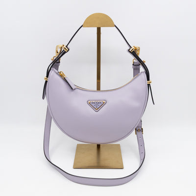 Arque Small Shoulder Bag Lilac Leather