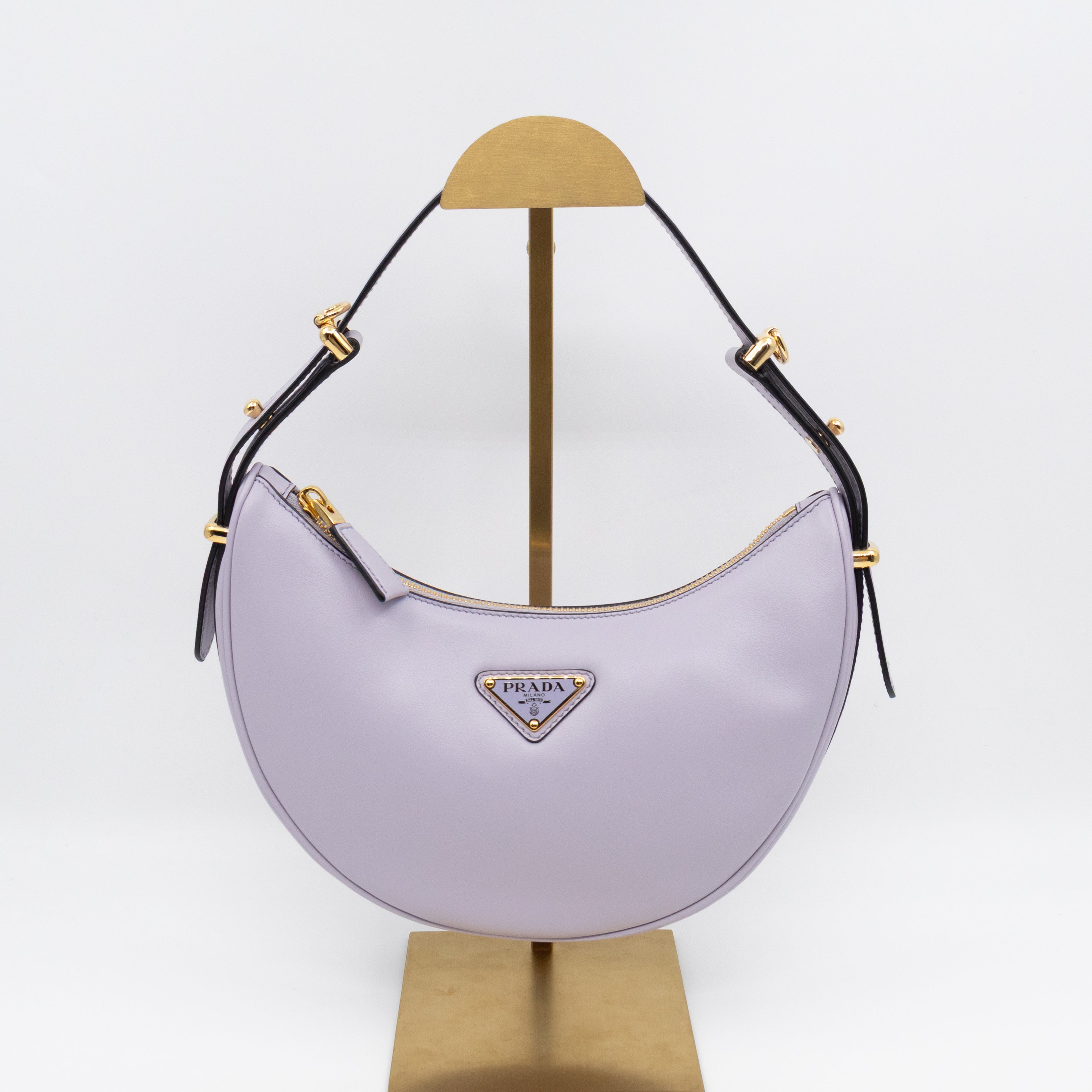 Arque Small Shoulder Bag Lilac Leather