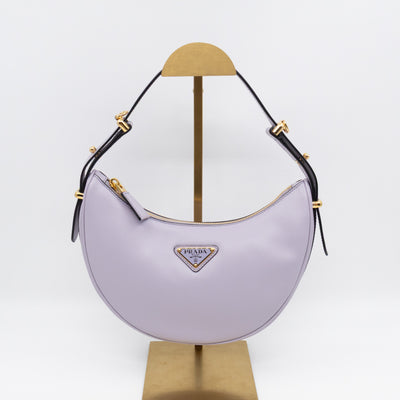 Arque Small Shoulder Bag Lilac Leather