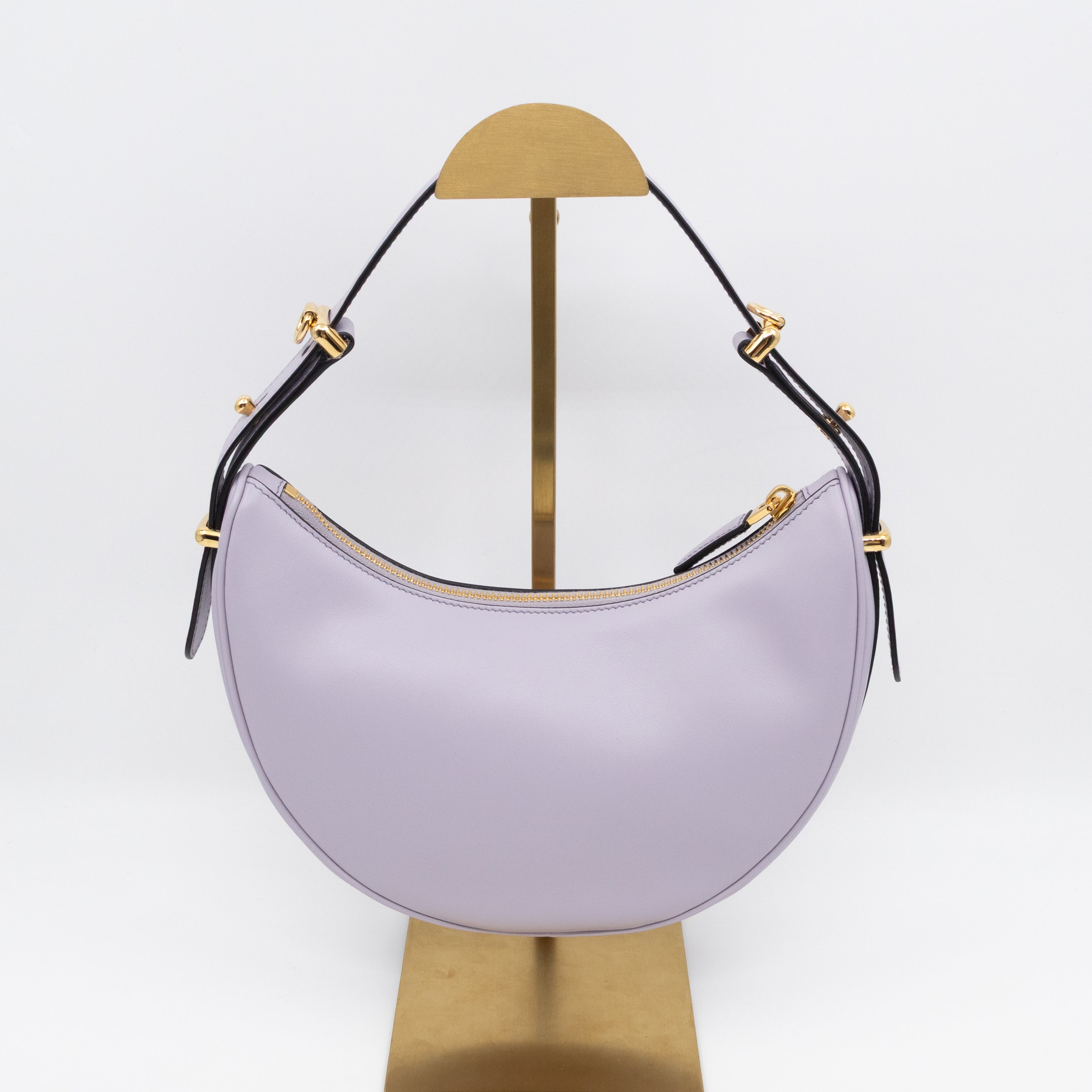 Arque Small Shoulder Bag Lilac Leather