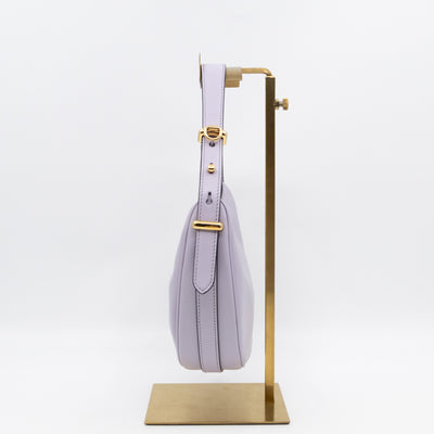Arque Small Shoulder Bag Lilac Leather