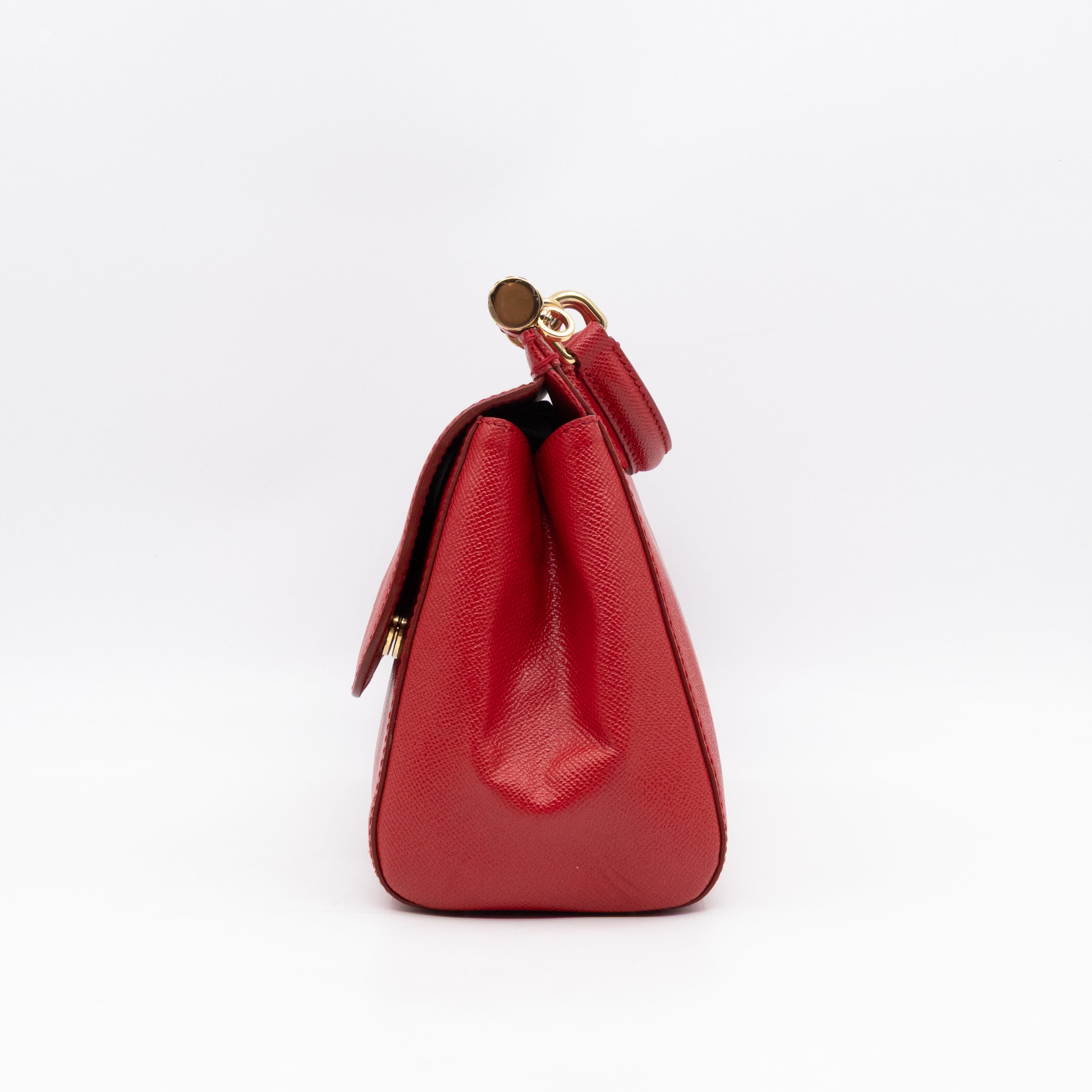 Sicily Medium Red Dauphine Leather