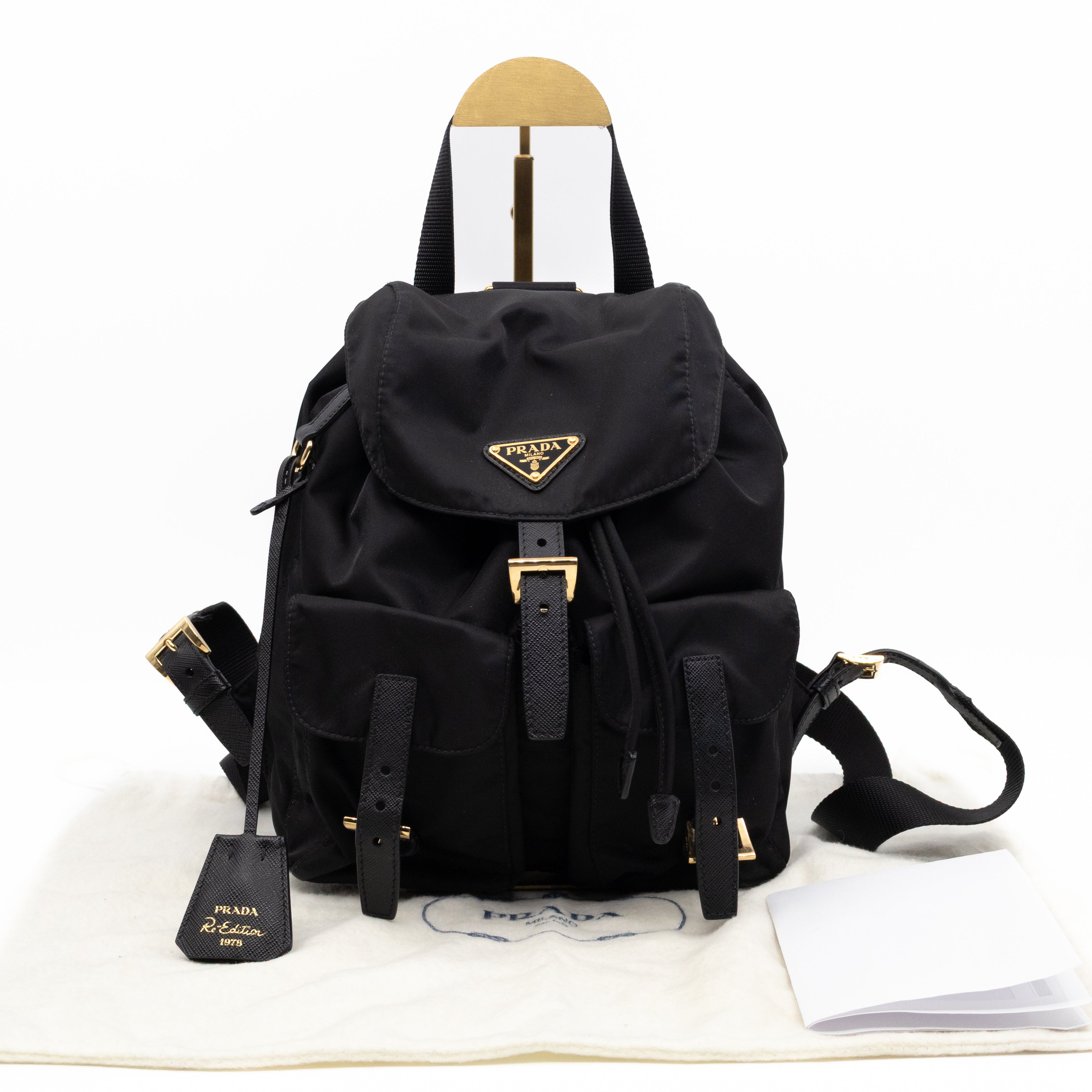 Re-edition 1978 Re-nylon Small Black Backpack