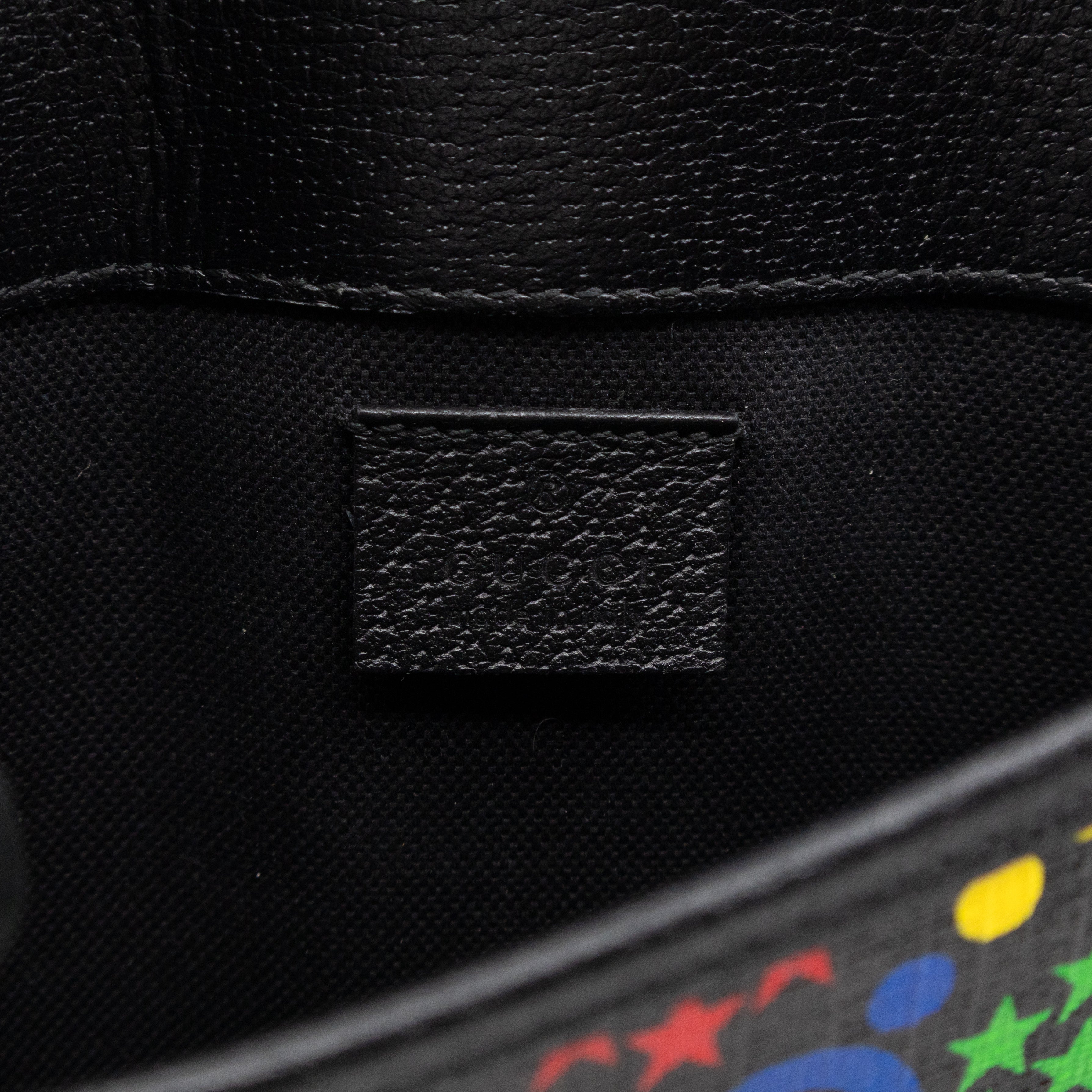 GG Belt Bag Black GG Psychedelic Canvas