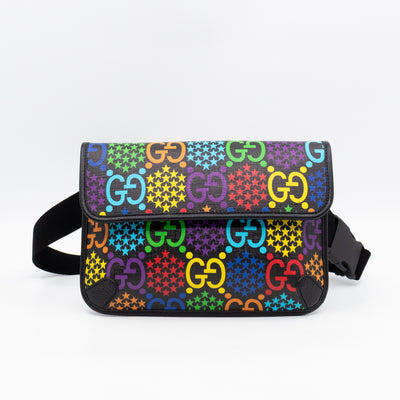 GG Belt Bag Black GG Psychedelic Canvas