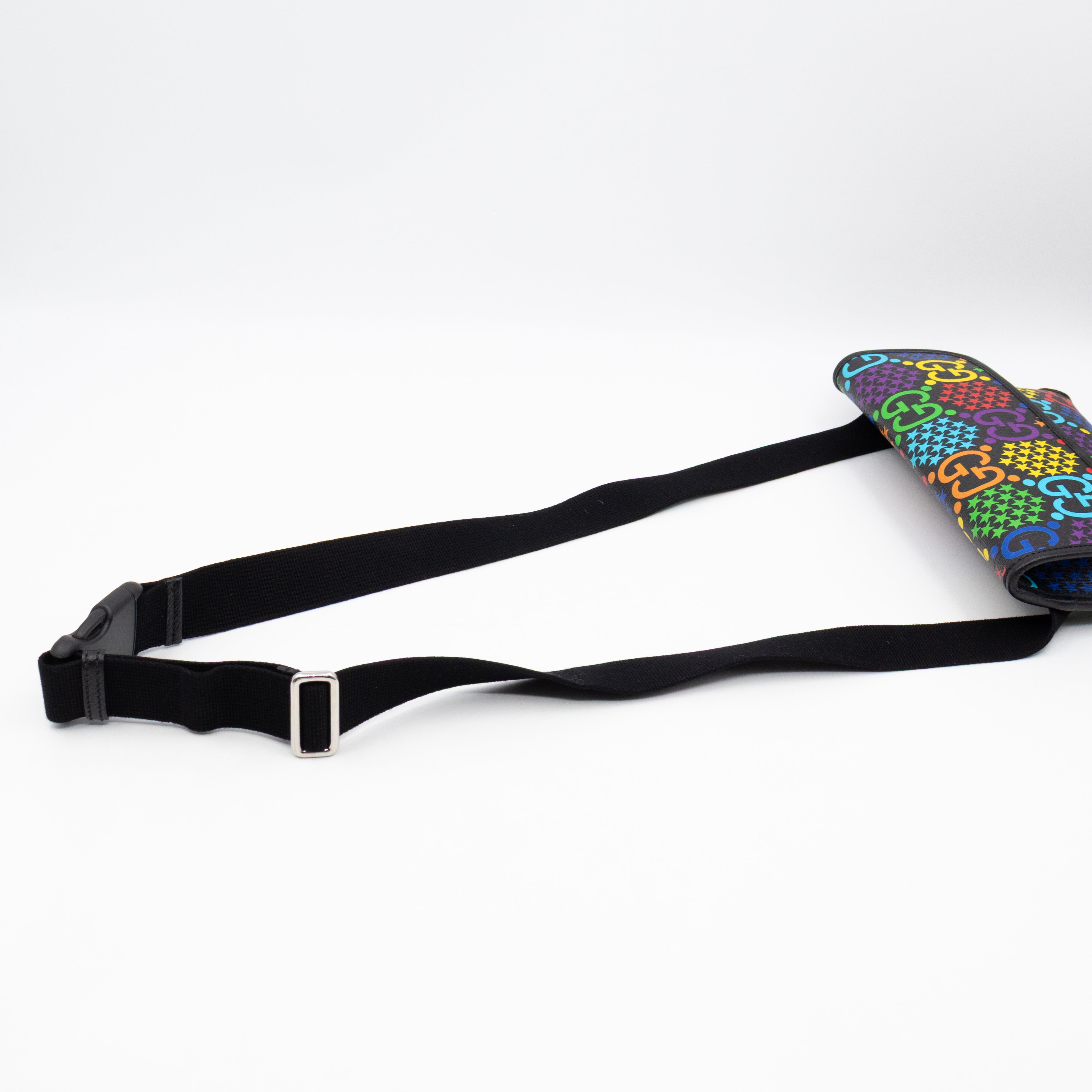 GG Belt Bag Black GG Psychedelic Canvas