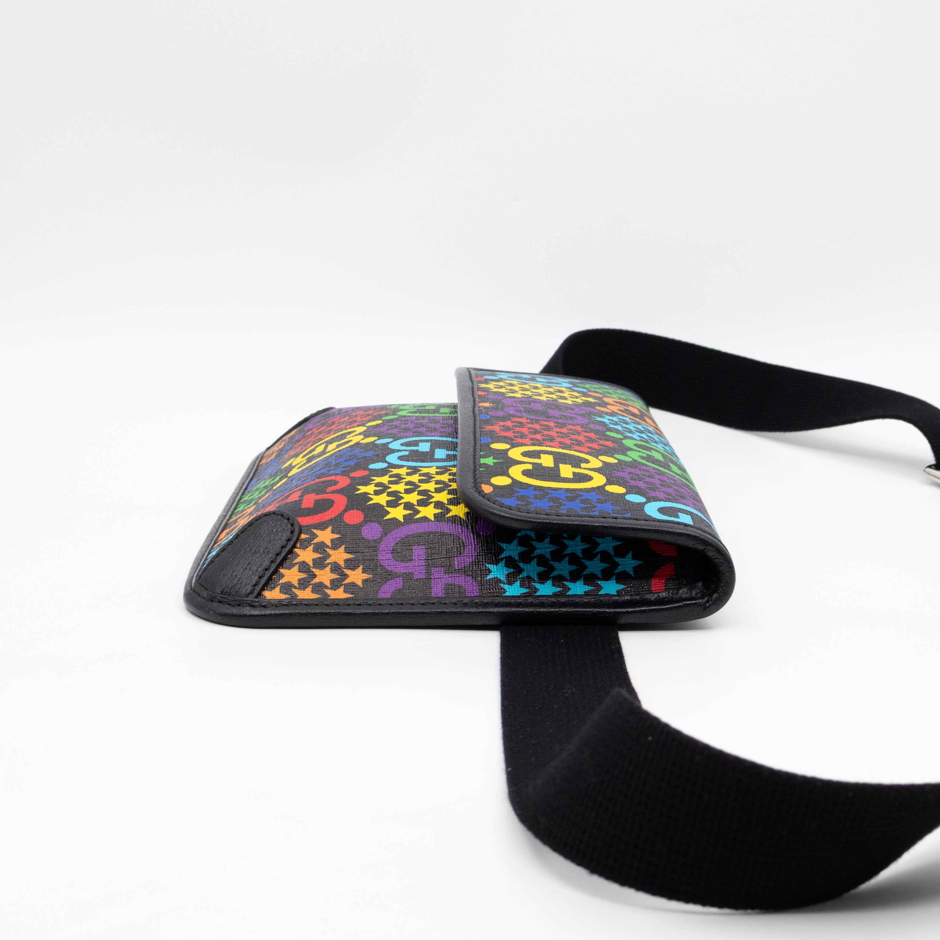 GG Belt Bag Black GG Psychedelic Canvas