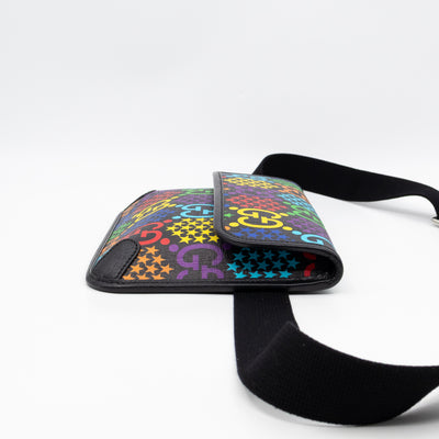 GG Belt Bag Black GG Psychedelic Canvas
