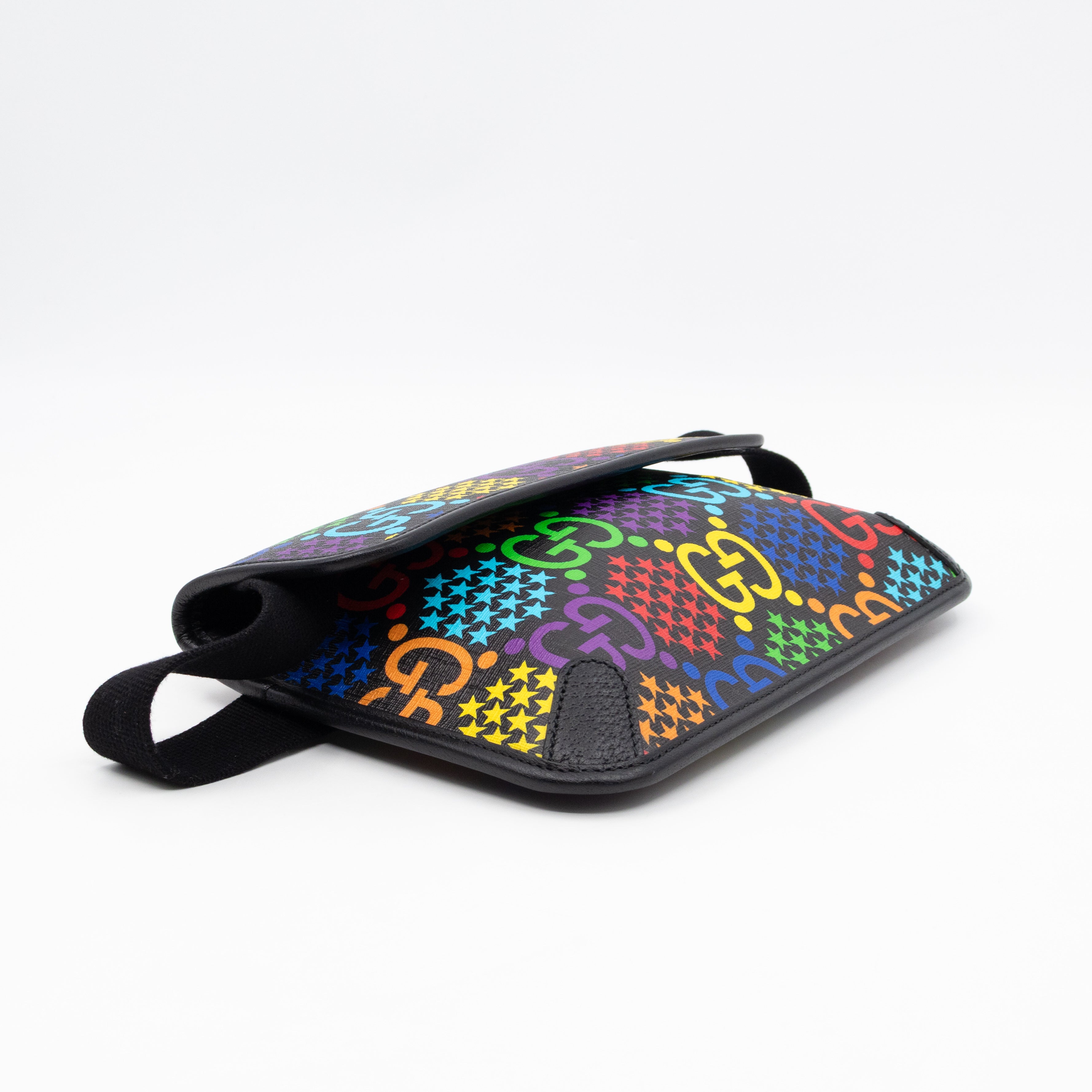 GG Belt Bag Black GG Psychedelic Canvas