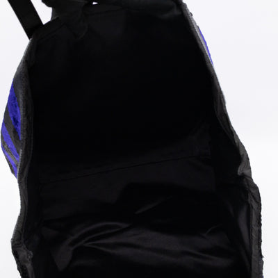 Tote Bag Black & Purple Sequined Satin