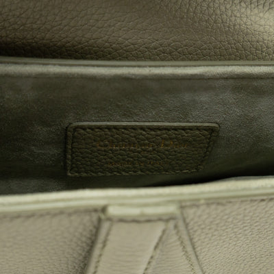 Mini Saddle Bag Light Green Leather