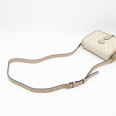 Mini Crossbody Bag Interlocking G Beige GG Supreme Canvas