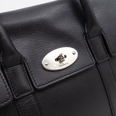Small New Bayswater Studded Black Leather
