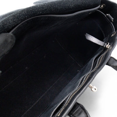 Small New Bayswater Studded Black Leather