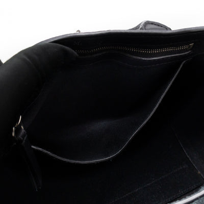 Small New Bayswater Studded Black Leather