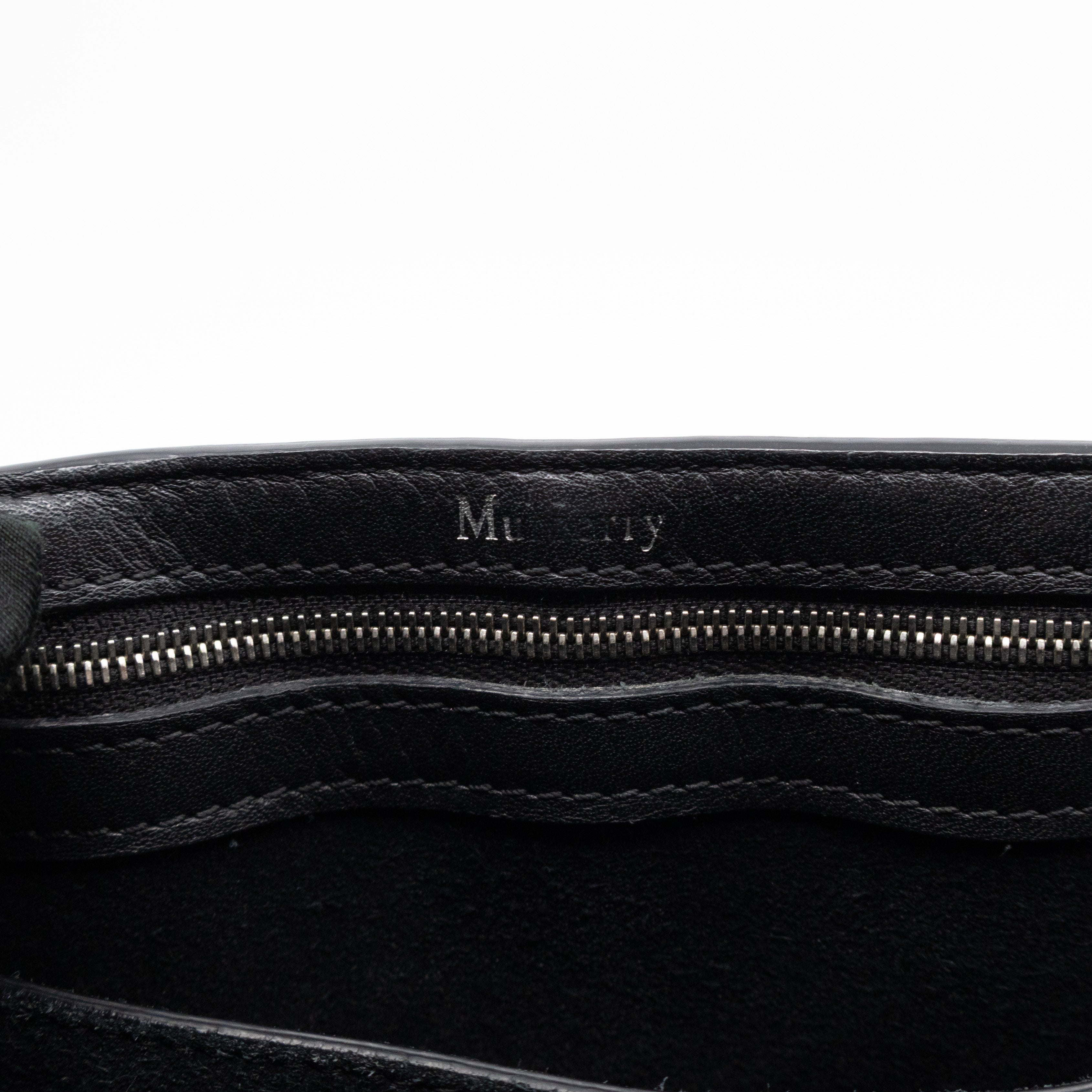 Small New Bayswater Studded Black Leather