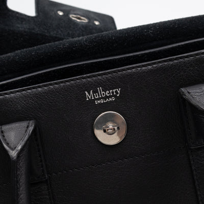 Small New Bayswater Studded Black Leather