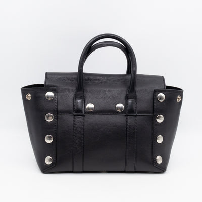 Small New Bayswater Studded Black Leather