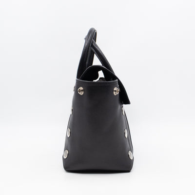 Small New Bayswater Studded Black Leather