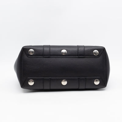 Small New Bayswater Studded Black Leather