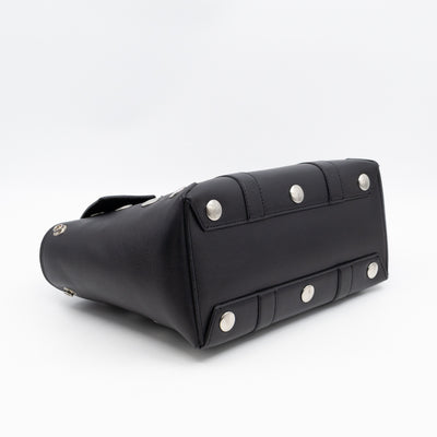 Small New Bayswater Studded Black Leather