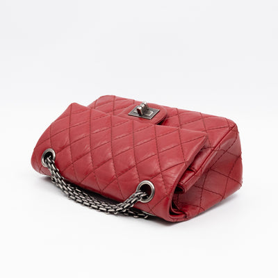 2.55 Reissue Mini Double Flap Red Leather