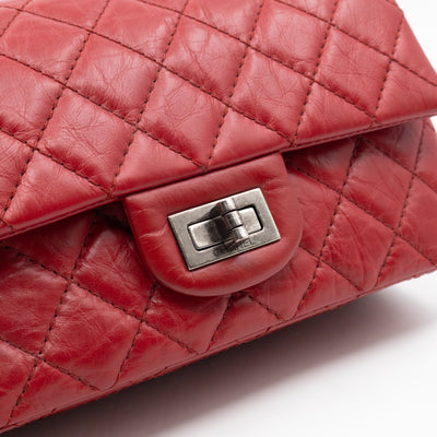 2.55 Reissue Mini Double Flap Red Leather