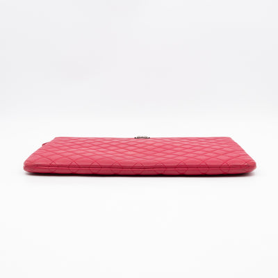 Boy O Case Clutch Large Pink Leather