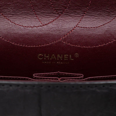 2.55 Reissue 227 Double Flap Bag Black Leather