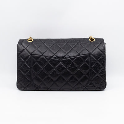 2.55 Reissue 227 Double Flap Bag Black Leather