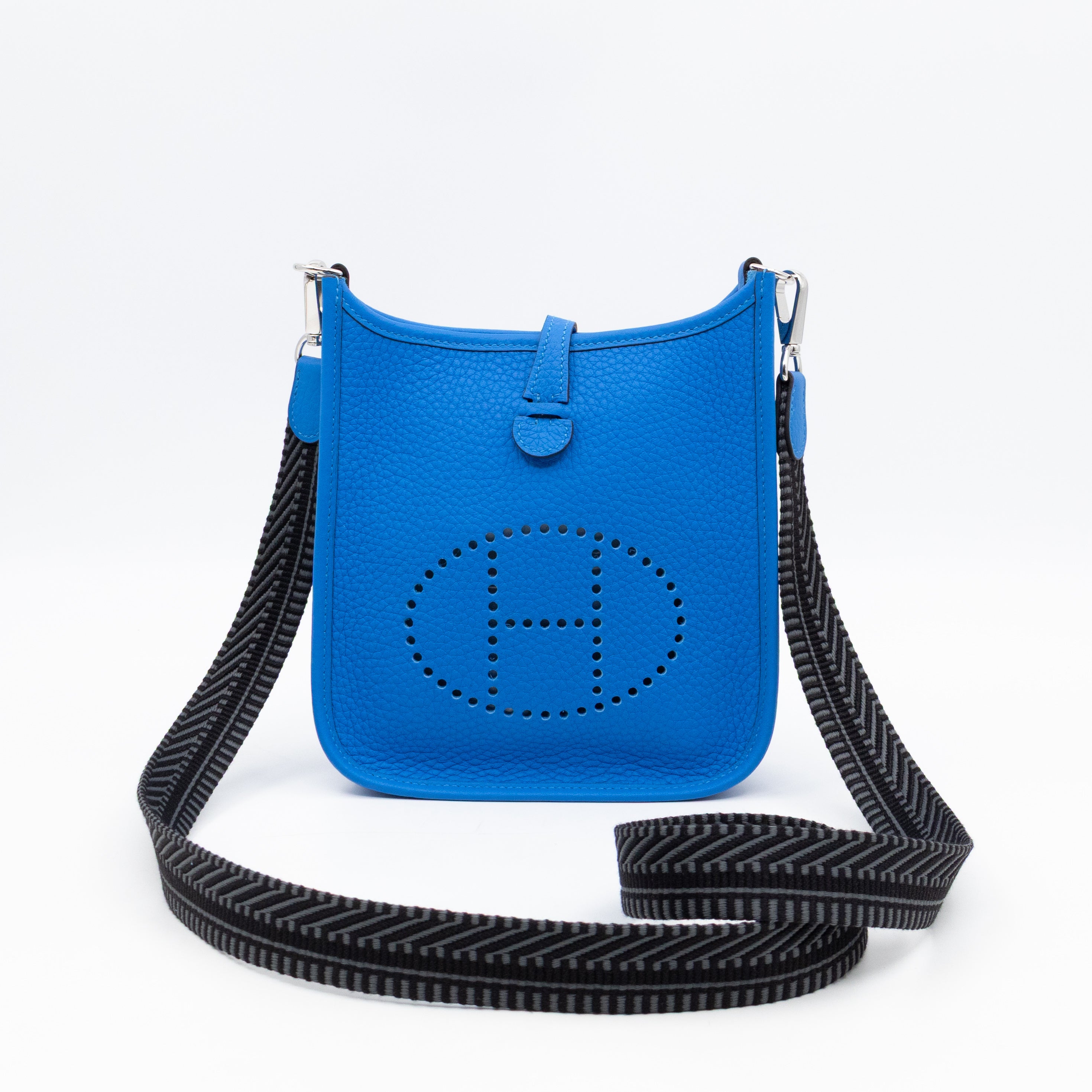 Evelyne 16 Mini Bleu Hydra Leather