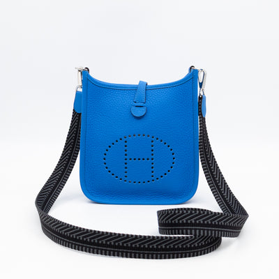 Evelyne 16 Mini Bleu Hydra Leather