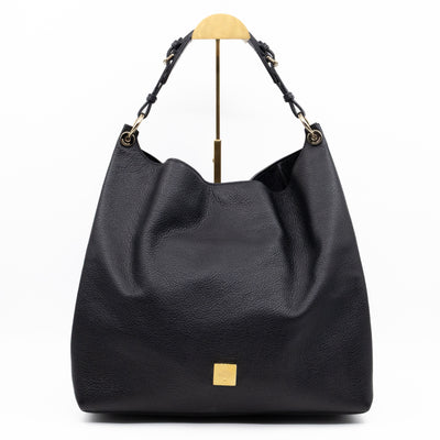 Freya Hobo Large Black Leather