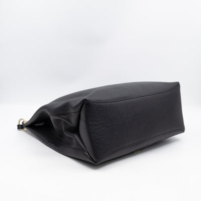Freya Hobo Large Black Leather